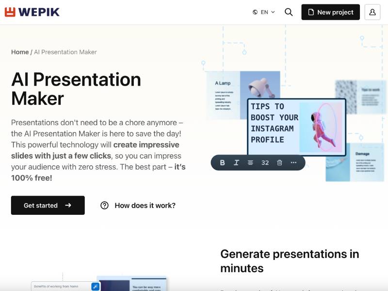 WePik Presentation Maker Pic