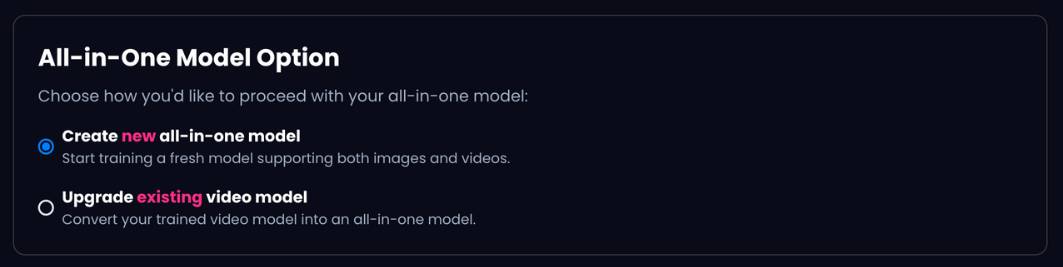 step6 - all in one model option