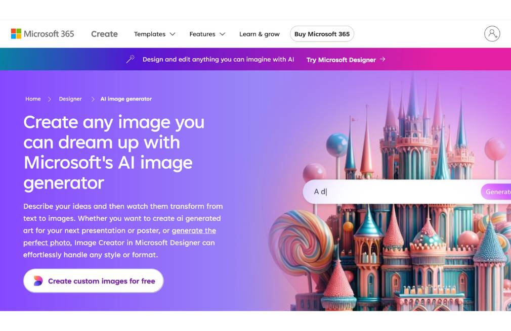 Microsoft Free AI Image Generator