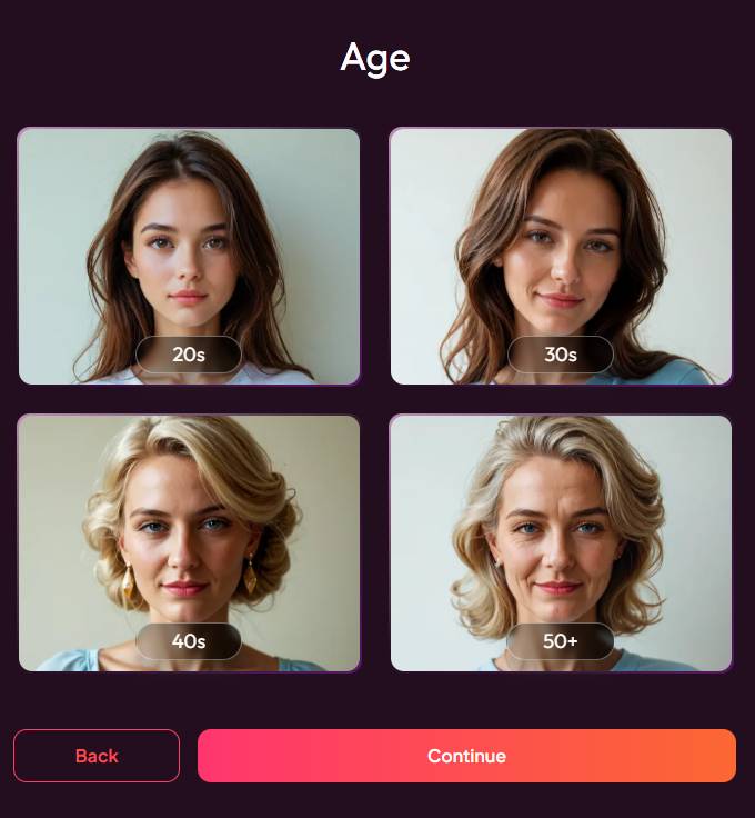 step 11 - choose age