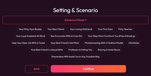 step 14 - choose scenario
