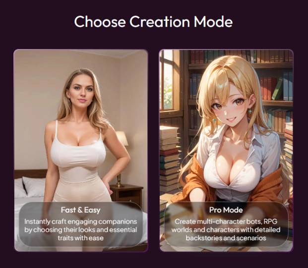 step1 - choose creation mode