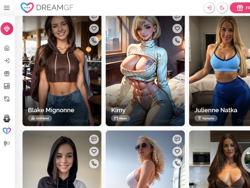 dreamgf characters