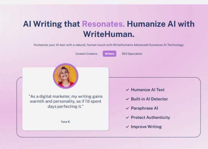 WriteHuman Results Snapshot