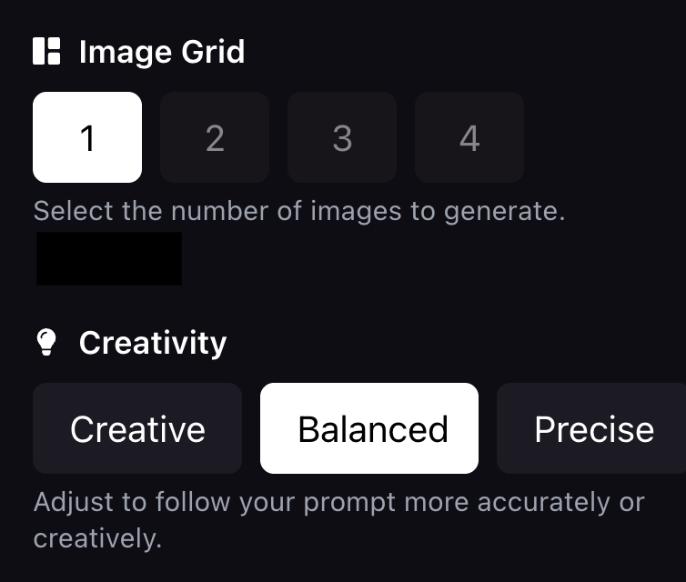 step 3 - select quantity, creativity