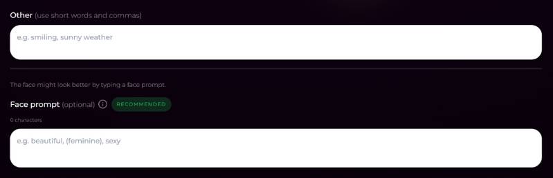 step 6 - add other details and face prompt