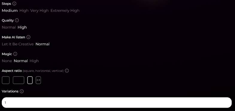 step 7 - set image details and number