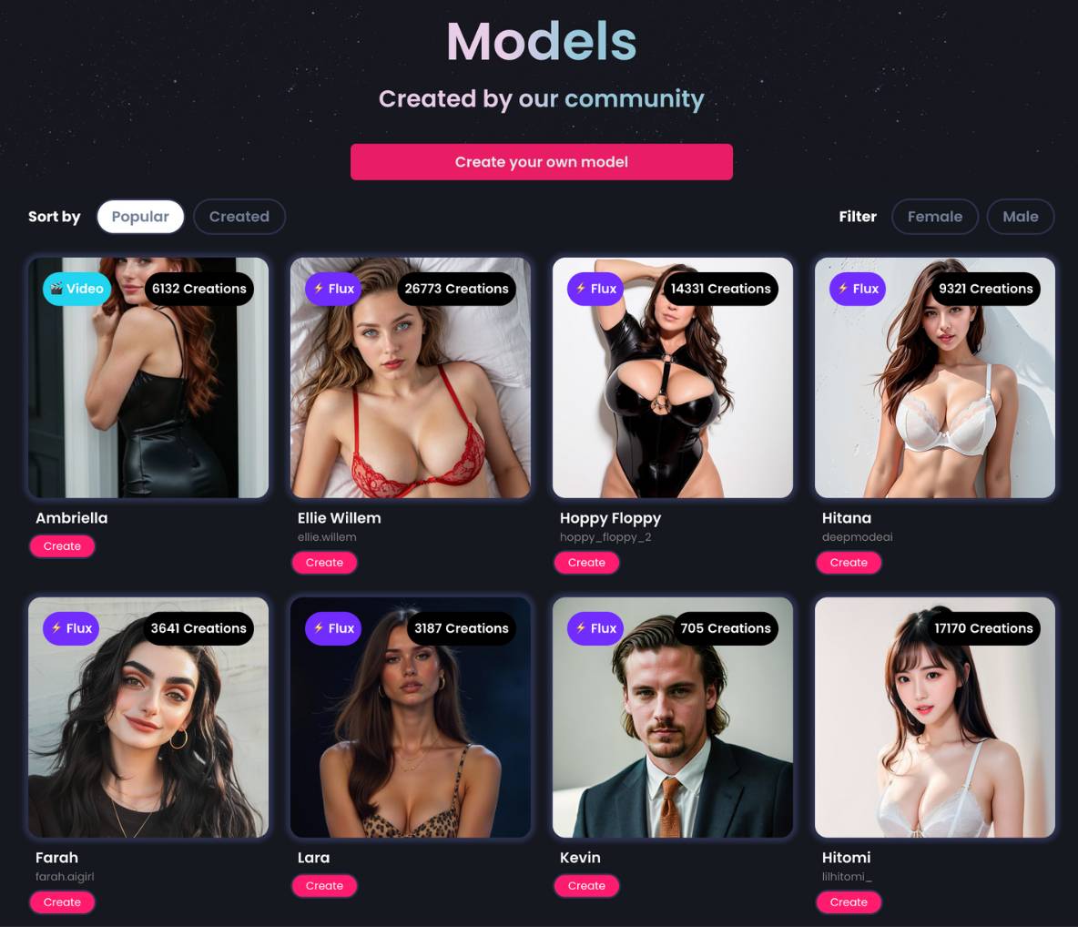 step1 - choose model