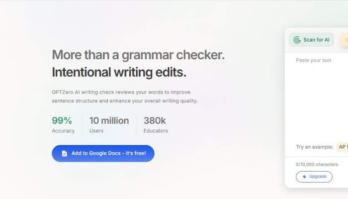 gptzero grammar checker