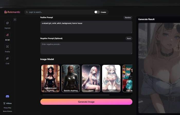 rolemantic nsfw image generator