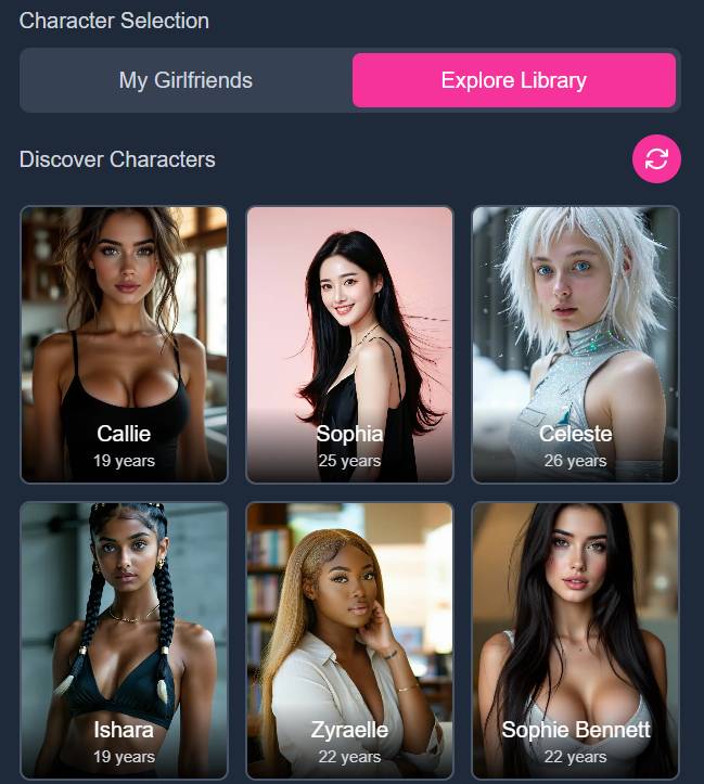step1 - select character