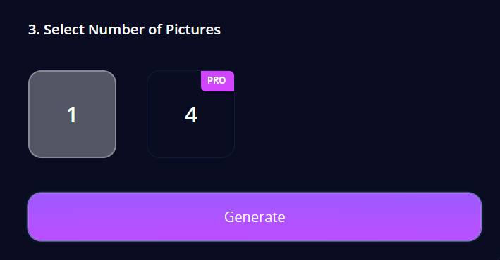 step3 - select numbers of pictures