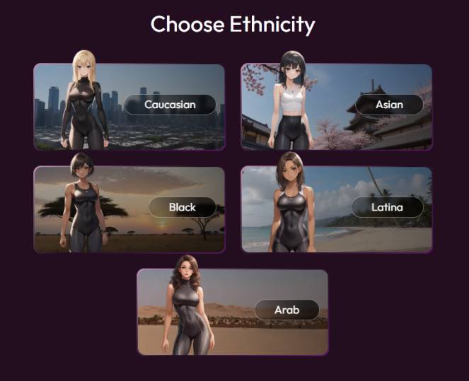 step5 - choose ethnicity