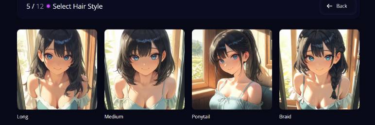 step5 - select hair style