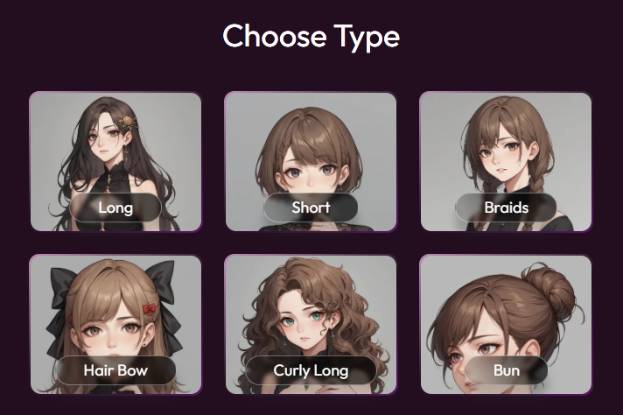step8 - choose hair type