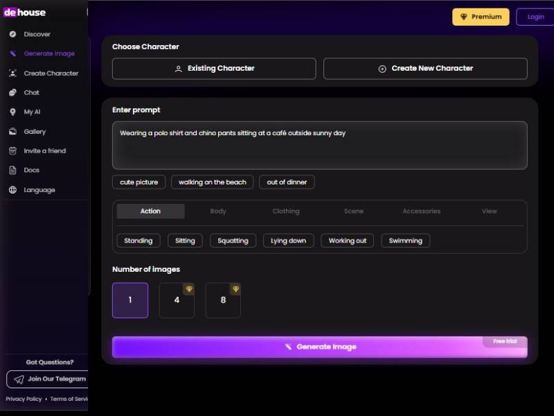 DeHouse AI image generator – how it works