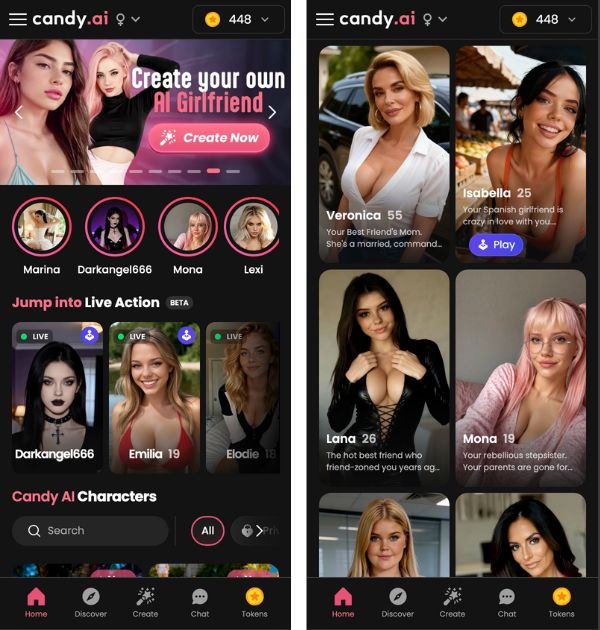 candy ai mobile website