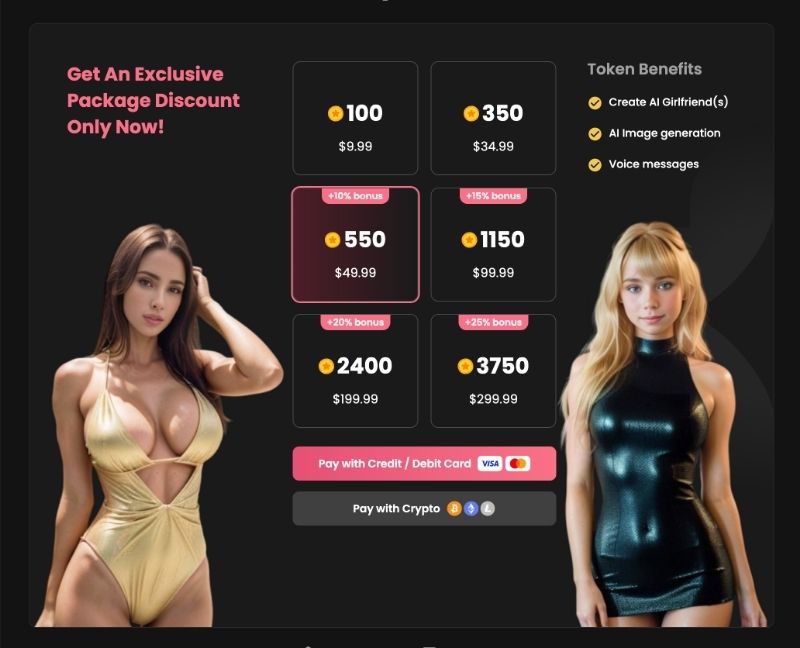 candy ai token packs