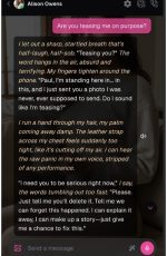 This OurDream AI chat Alison screenshot shows an AI-generated character reacting with emotional intensity during a tense private conversation, highlighting immersive storytelling and dramatic roleplay inside the OurDream messaging interface.