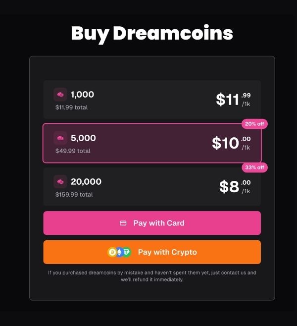 ourdream dreamcoins